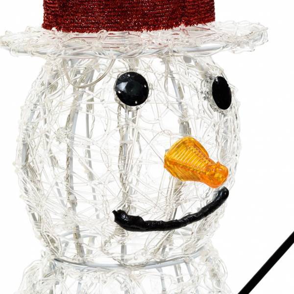 Lotti - Grand Bonhomme de neige lumineux 3D H150cm 320 LED blanc froid 8 jeux lumières IP44 SMART Connect 31V Lotti - Image 6