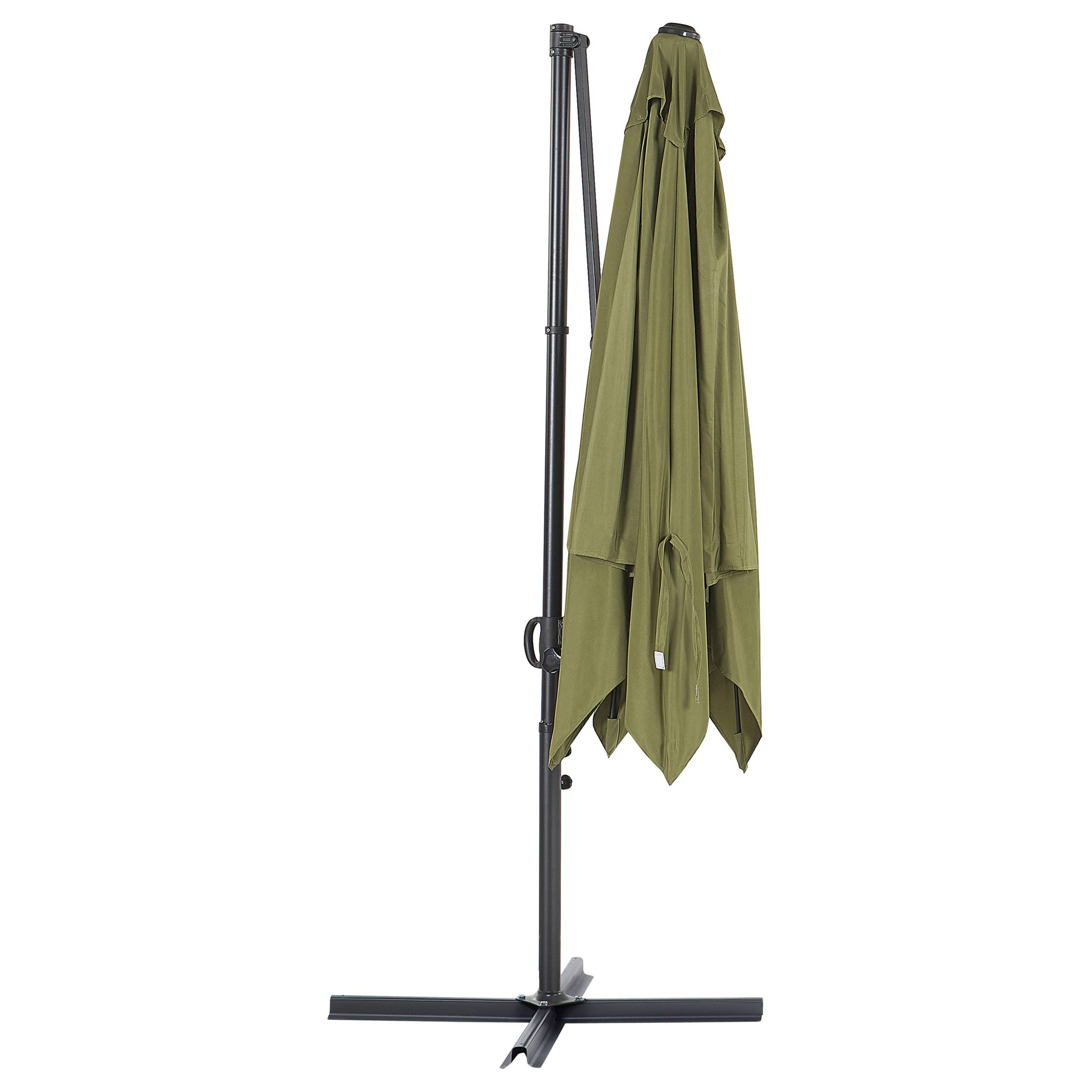 Beliani - Parasol déporté Tissu Vert olive MONZA II - Beliani - Image 5