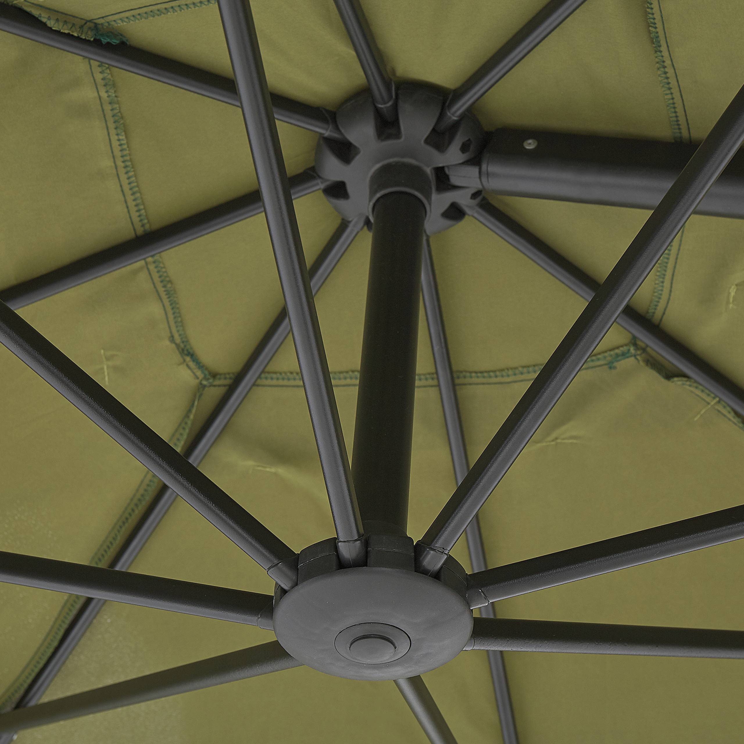 Beliani - Parasol déporté Tissu Vert olive MONZA II - Beliani - Image 6