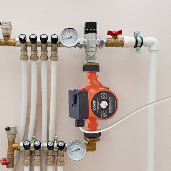 VEVOR Pompe circulation eau chaude LPS25-6S-180, 60 L/min, 3 vitesses, 220V 92W, hauteur 6m, pour chauffe-eau. - Image 8