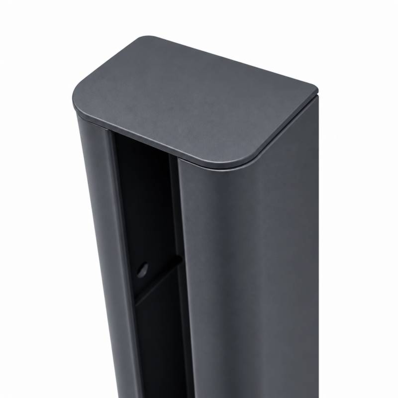 Capot pour poteau de départ ou fin de clôture - Coloris - Gris anthracite RAL 7015, Epaisseur - 2mm, Largeur - 4.5 cm, Longueur - 6.8 cm - Image 2