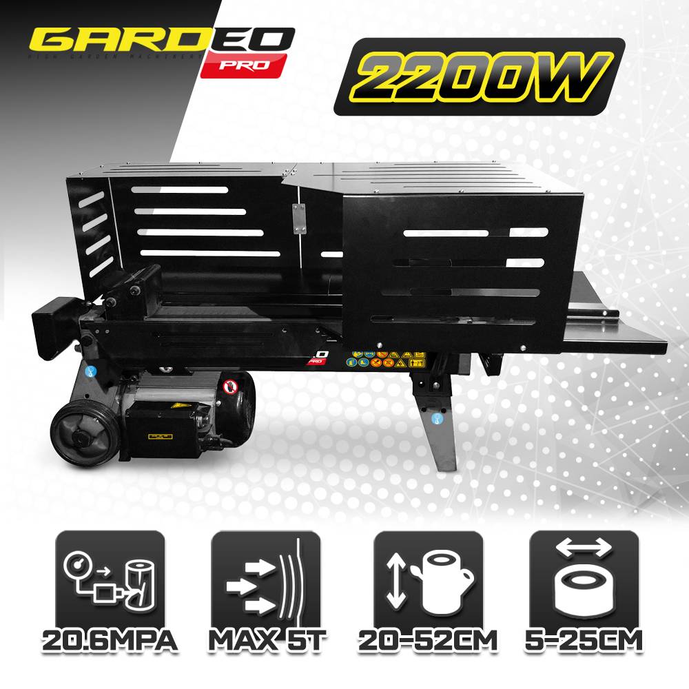 Gardeo Pro - Fendeur de bûches horizontal 2200 W - 5 tonnes. - Image 2