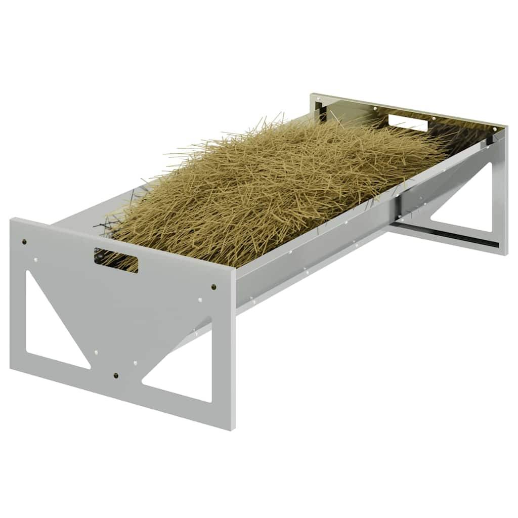 Vidaxl - Trough d'alimentation pour le bétail Argent 108 x 50 x 28 cm vidaXL 874617 - Image 4
