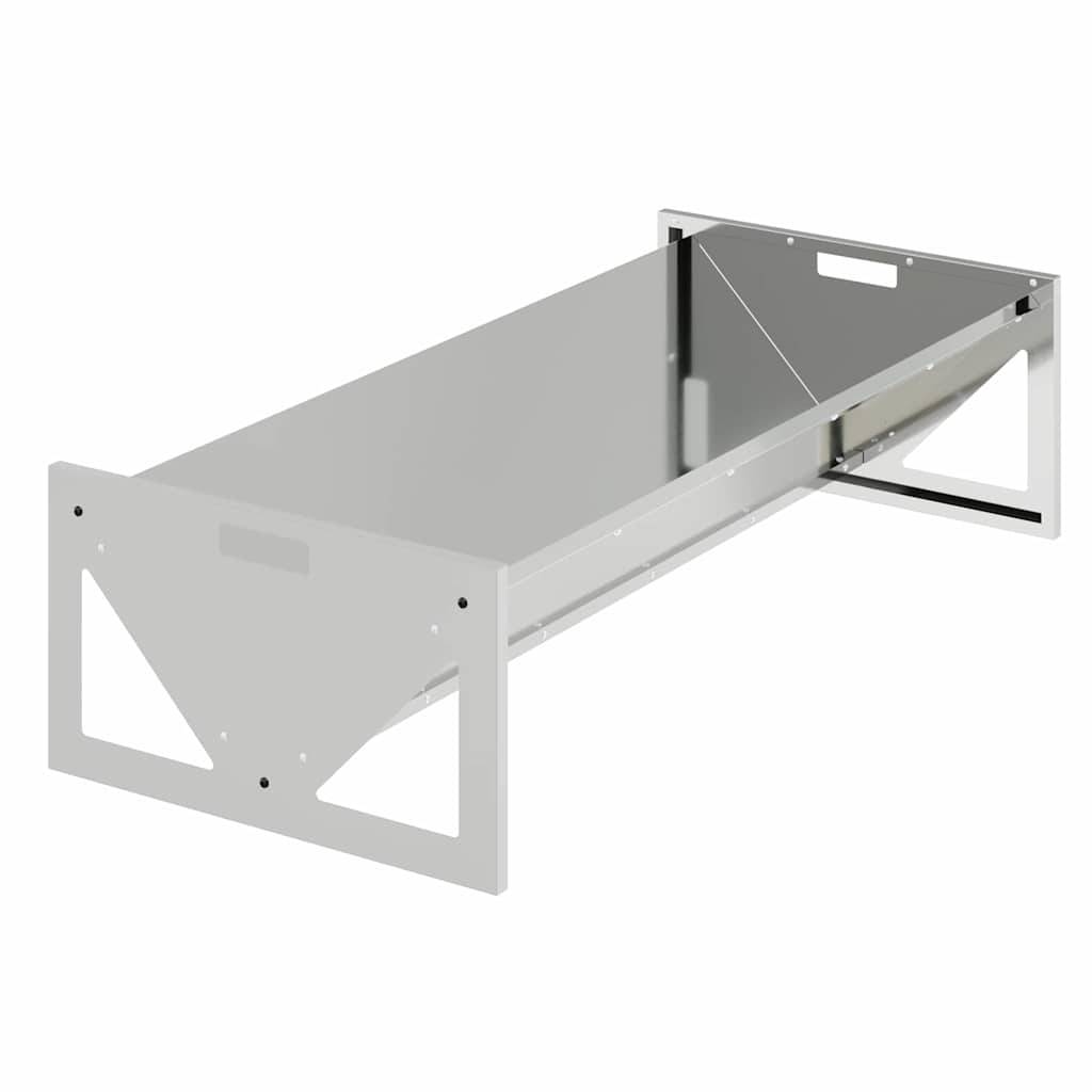 Vidaxl - Trough d'alimentation pour le bétail Argent 108 x 50 x 28 cm vidaXL 874617 - Image 2