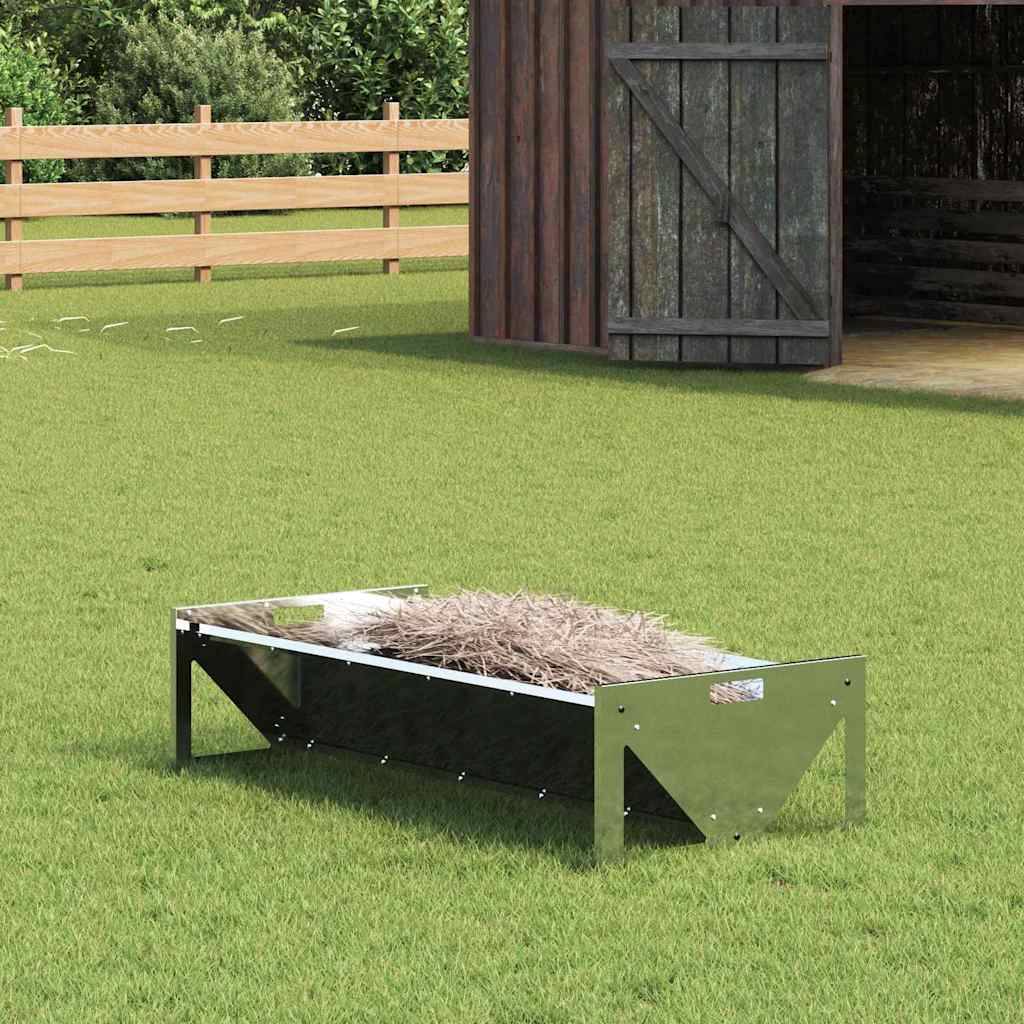 Vidaxl - Trough d'alimentation pour le bétail Argent 108 x 50 x 28 cm vidaXL 874617 - Image 1