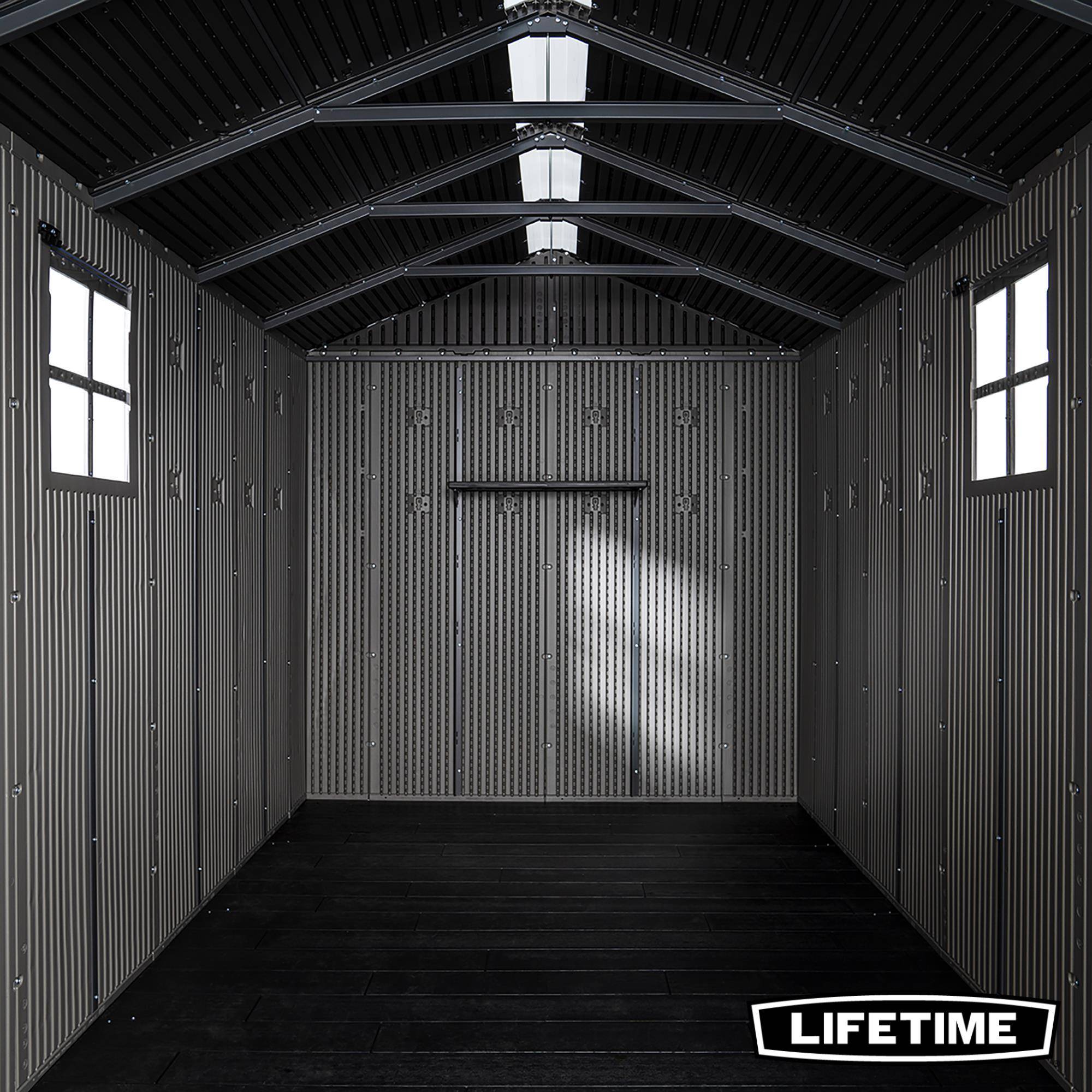 Lifetime - Abri de jardin résine 8.2 m2 (2.06x4.26 m) LIFETIME #60475 - Image 7