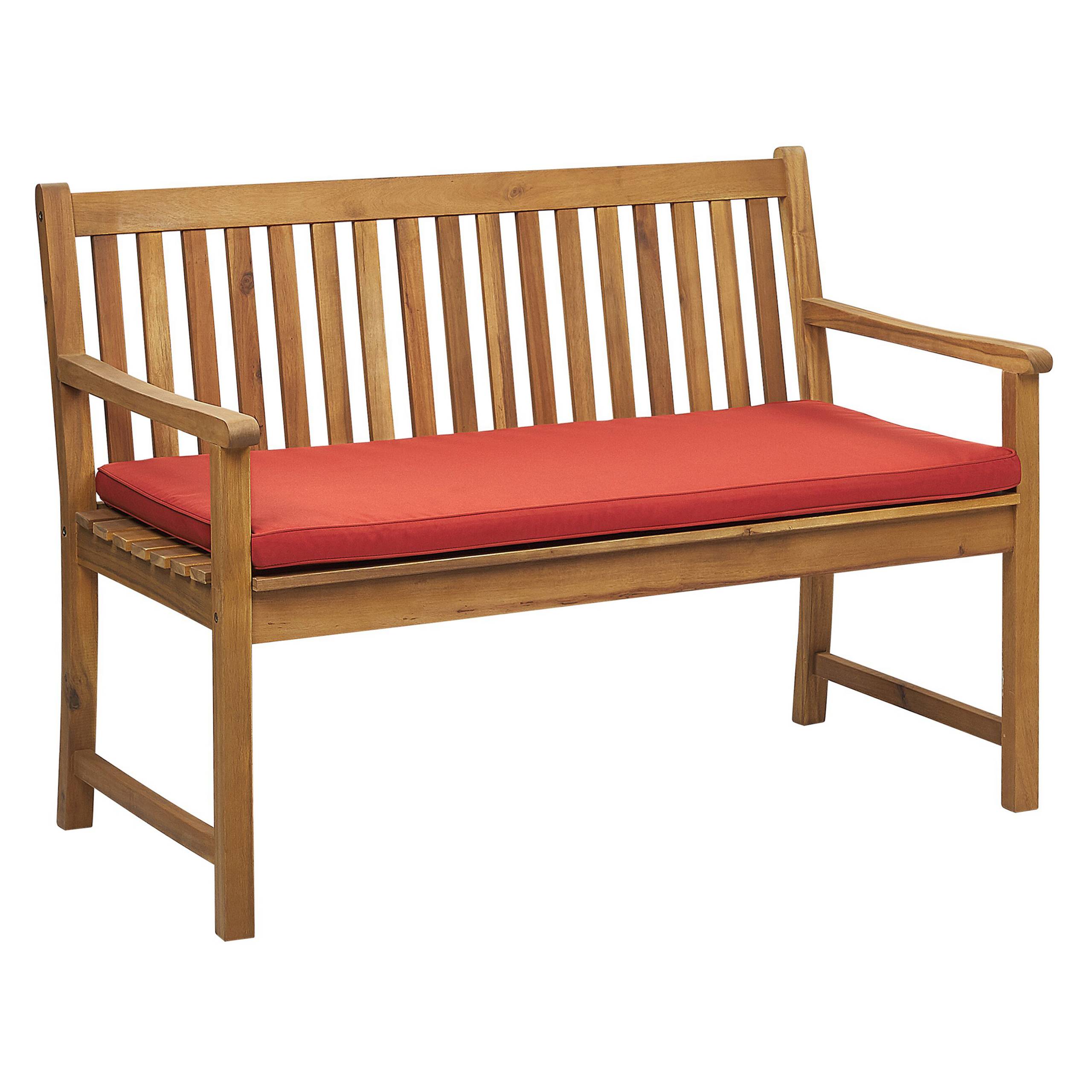 Beliani - Banc Bois d'acacia certifié Rouge foncé VIVARA Beliani - Image 3