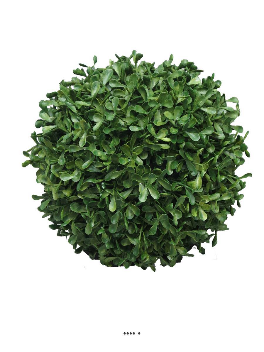 Artificielles - Boule de buis factice feuilles PE protection UV H 20 cm Vert - BEST - dimhaut: H 20 cm - couleur: Vert - Image 2