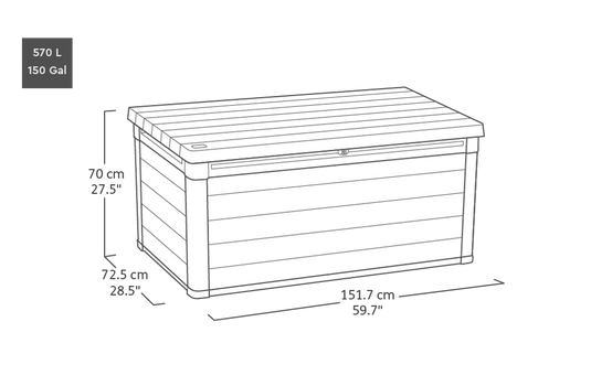Keter - Coffre de rangement Cortina - 570L - KETER - Image 4