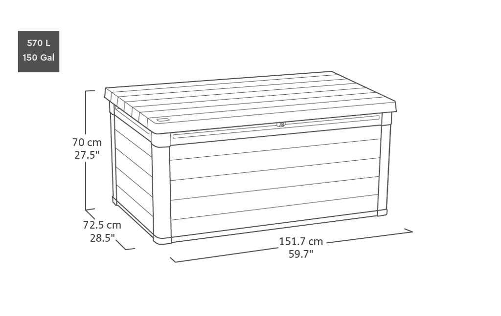 Keter - Coffre de rangement Cortina - 570L - KETER - Image 4