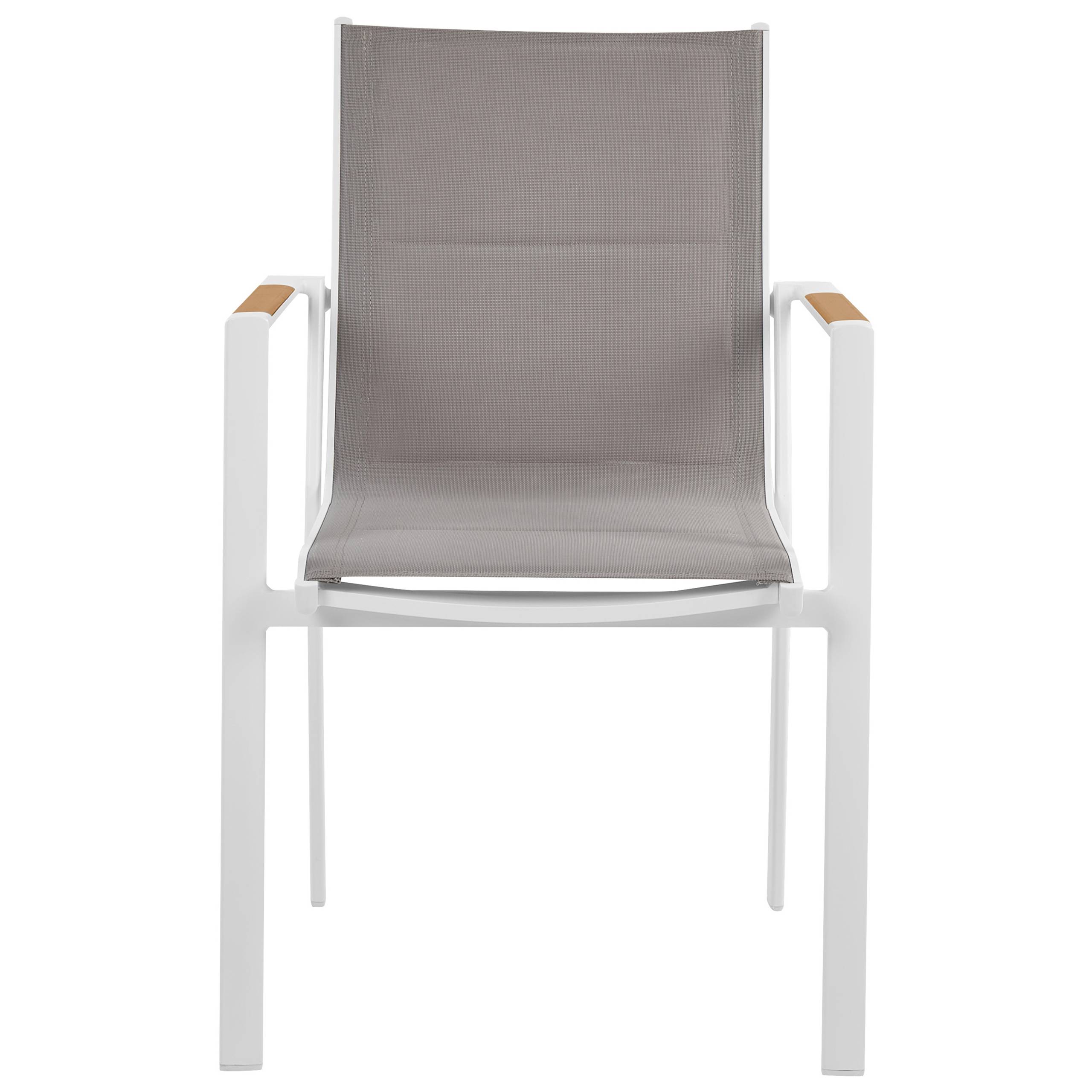 Beliani - Chaise de jardin Aluminium Gris BUSSETO - Beliani - Image 5