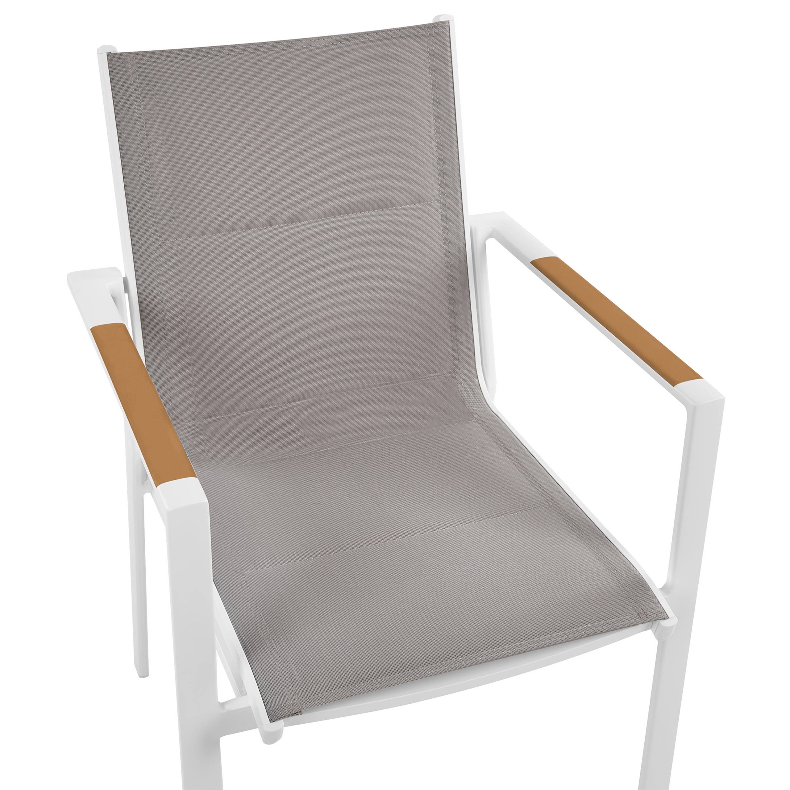 Beliani - Chaise de jardin Aluminium Gris BUSSETO - Beliani - Image 7
