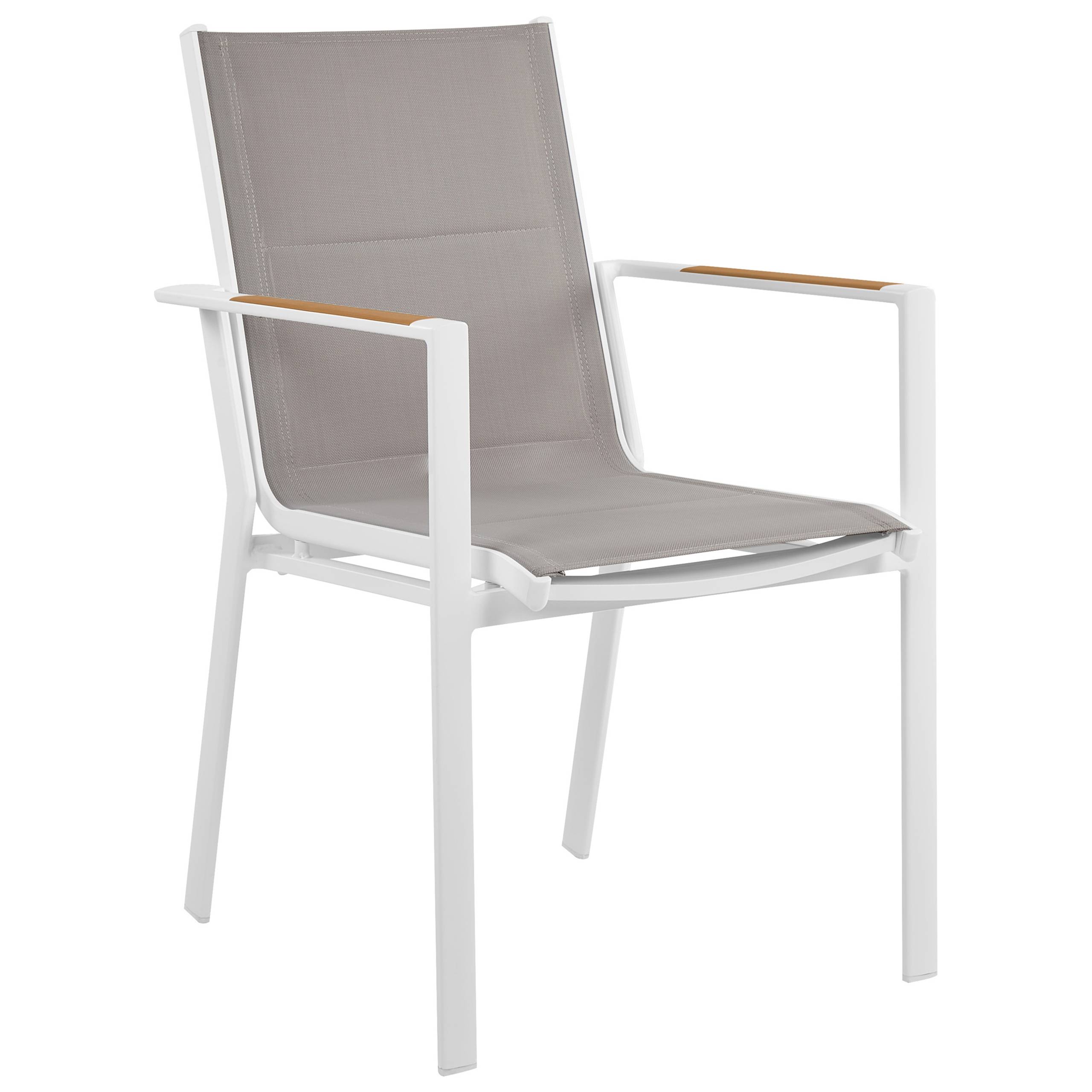 Beliani - Chaise de jardin Aluminium Gris BUSSETO - Beliani - Image 4