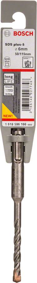 Bosch - Foret SDS Plus-5 6x50x115mm pour marteaux burineurs - BOSCH - 1618596166 - Image 3