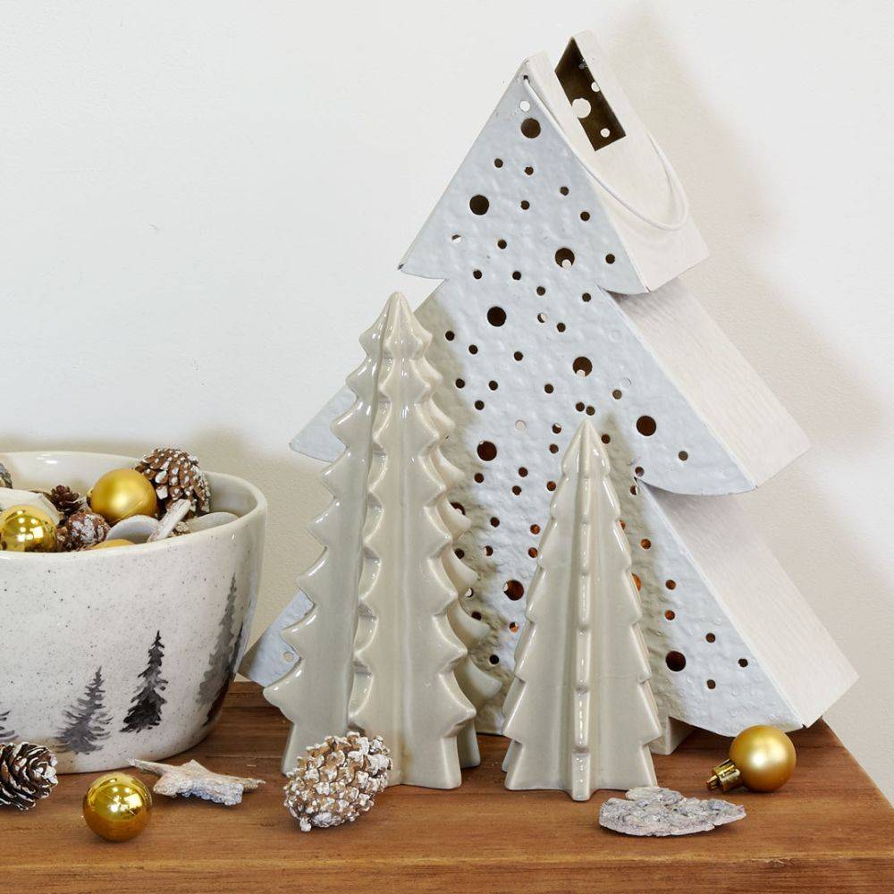Aubry Gaspard - Duo de sapins en céramique - Image 2