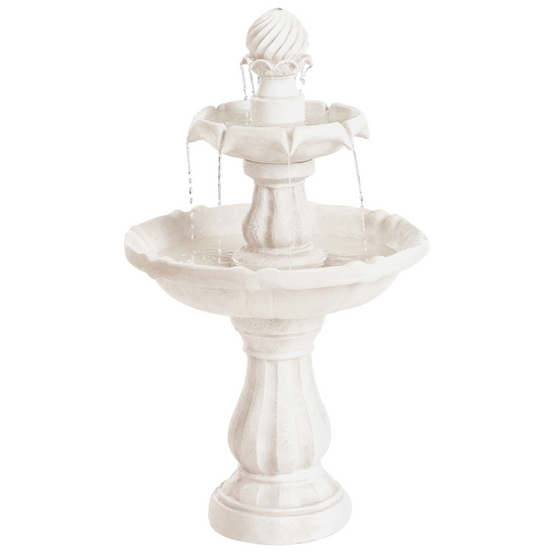 Fontaine décorative Résine Beige clair LIMBARA - Beliani - Image 1