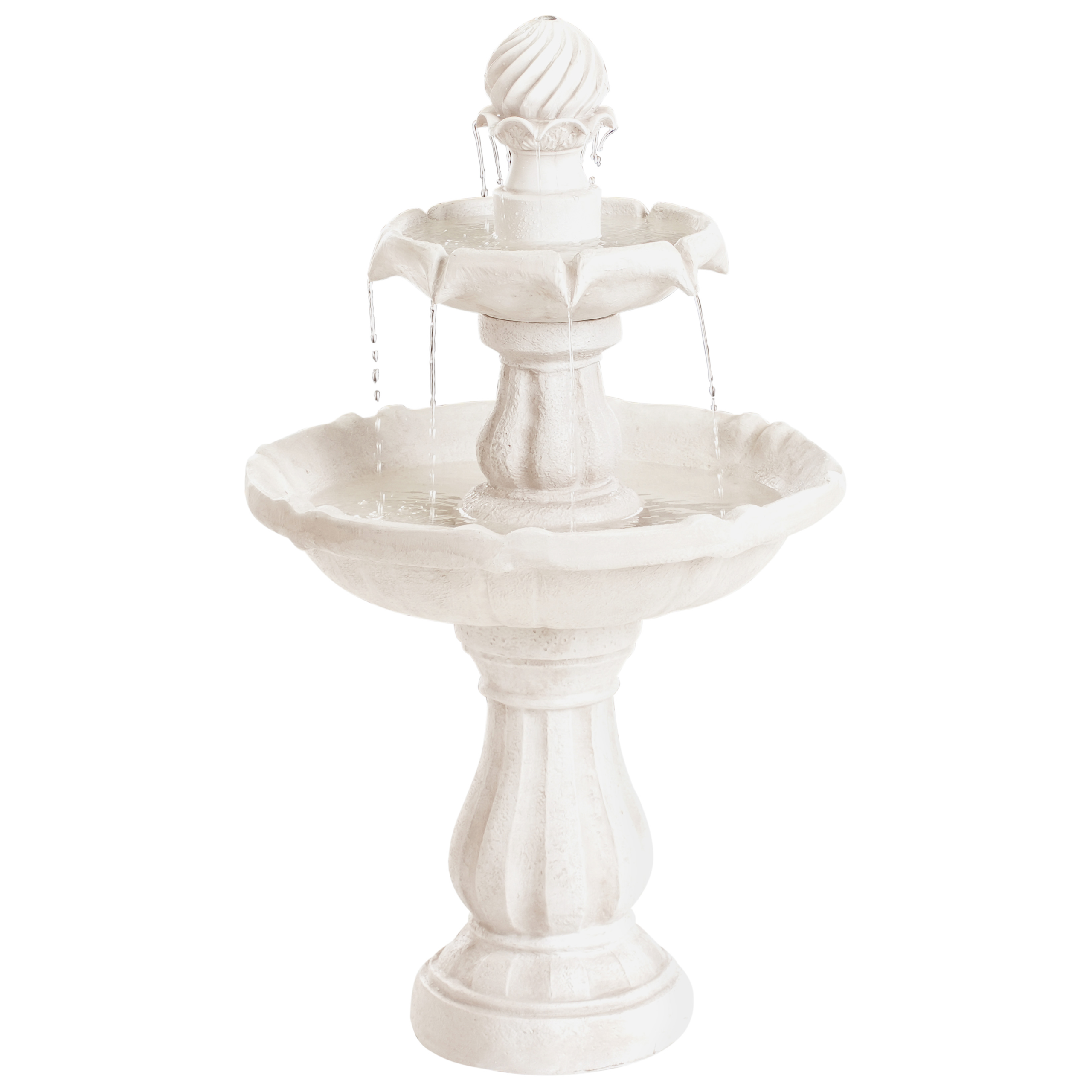 Fontaine décorative Résine Beige clair LIMBARA - Beliani - Image 1