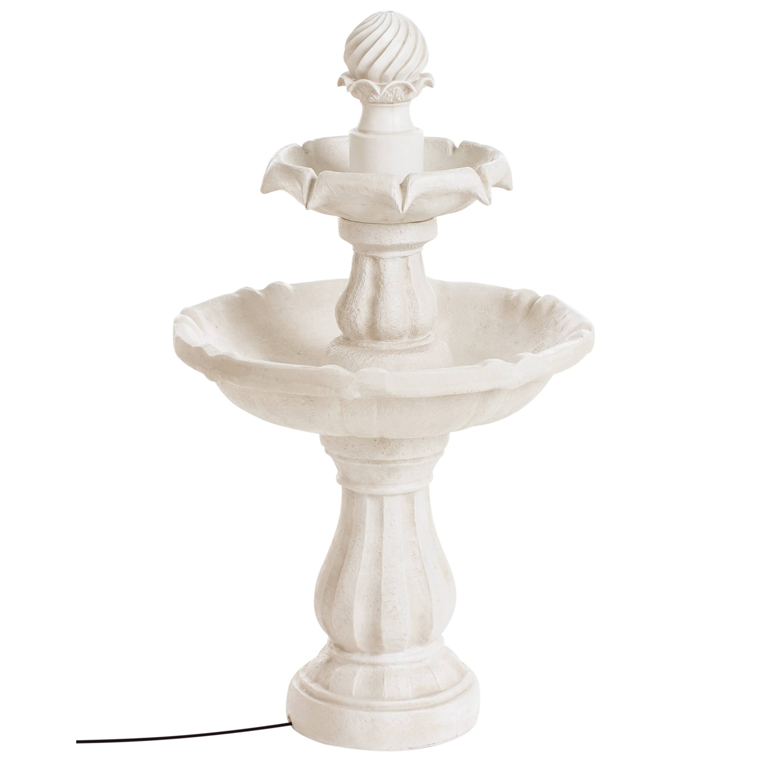 Fontaine décorative Résine Beige clair LIMBARA - Beliani - Image 4