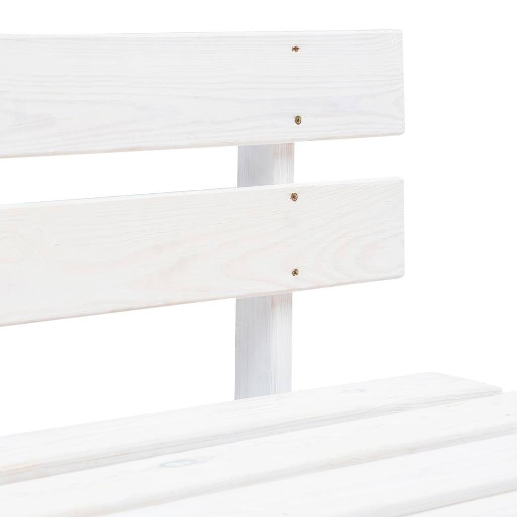 Prolenta Premium - Banc de jardin Blanc 65 X 110 cm - Prolenta Premium - Image 4