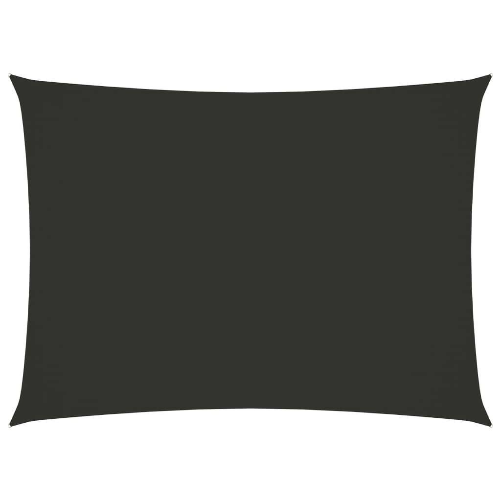 Helloshop26 - Voile toile d'ombrage parasol tissu oxford rectangulaire 2 x 3,5 m anthracite - Image 1