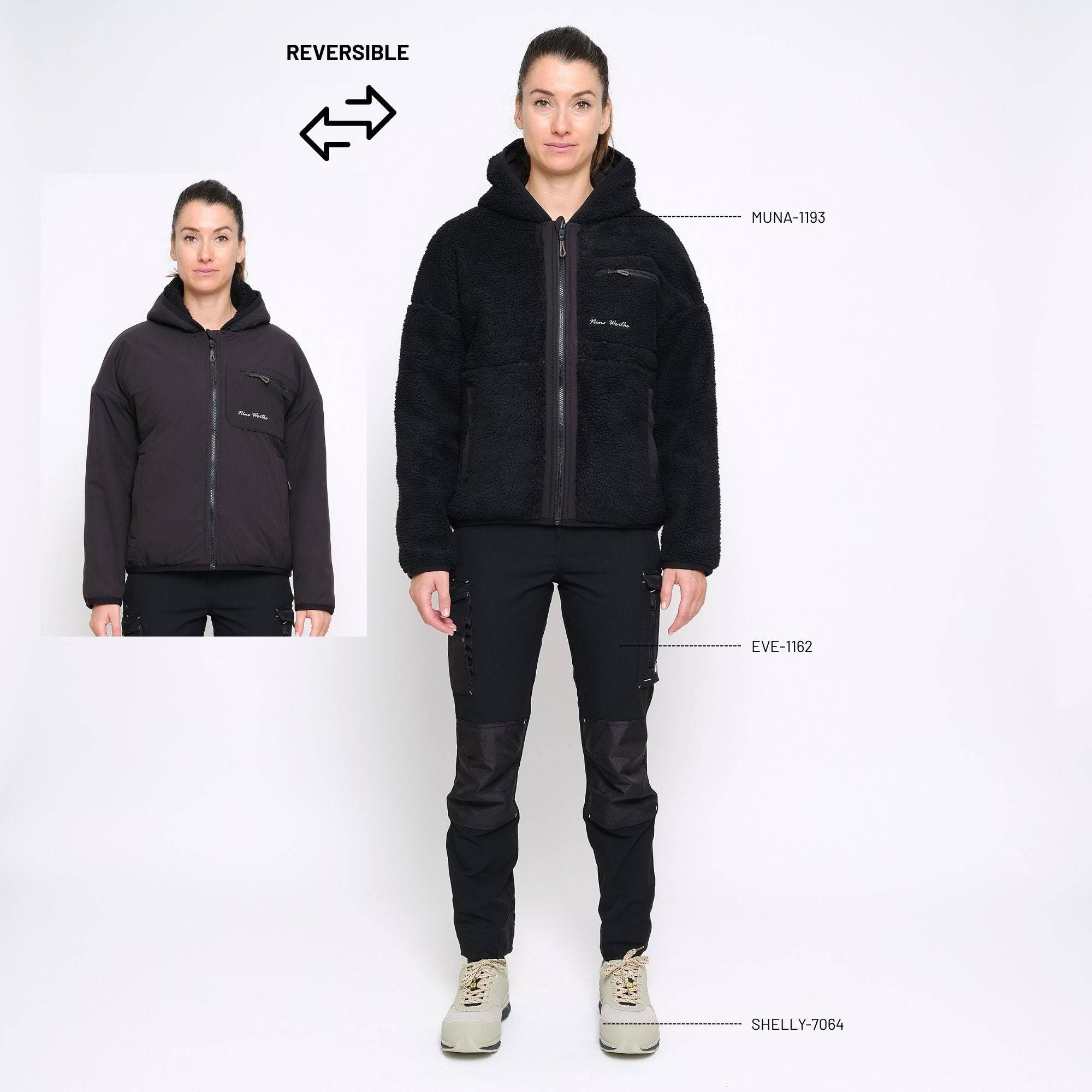 Nineworths - MUNA - POLAIRE DE TRAVAIL RÉVERSIBLE - 1193 | Noir - Image 3