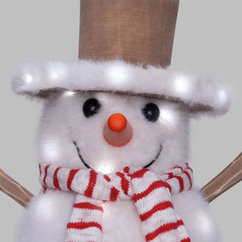 Lotti - Bonhomme de Neige Lumineux 30cm 50 Micro-Led Blanc Chaud & Froid 9 Animations Lotti - Image 9