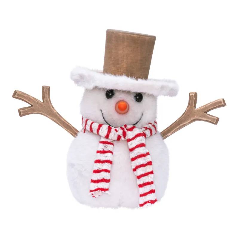 Lotti - Bonhomme de Neige Lumineux 30cm 50 Micro-Led Blanc Chaud & Froid 9 Animations Lotti - Image 2