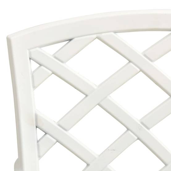 Chaises de jardin aluminium coulé blanc 61 x 60 x 93 cm (lot de 2) - PANGIVO - Image 7