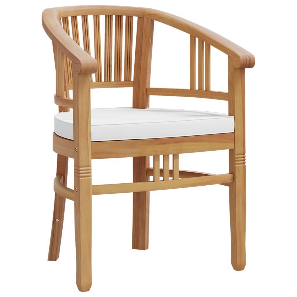 Vidaxl - Ensemble à manger 5 pièces extérieur - vidaXL - Bois - Crème - Image 2