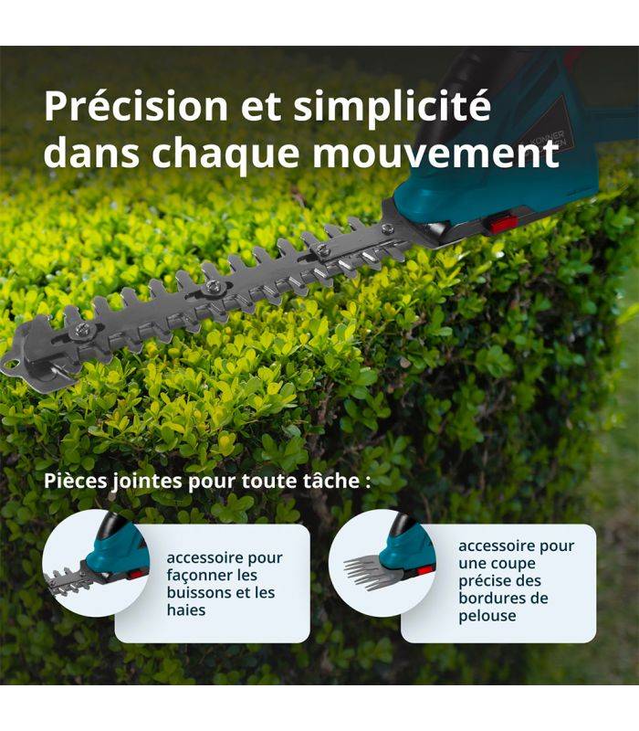 Taille-haie et cisaille à gazon sans fil 2 en 1 Könner & Söhnen KS SHT-20V - Image 5