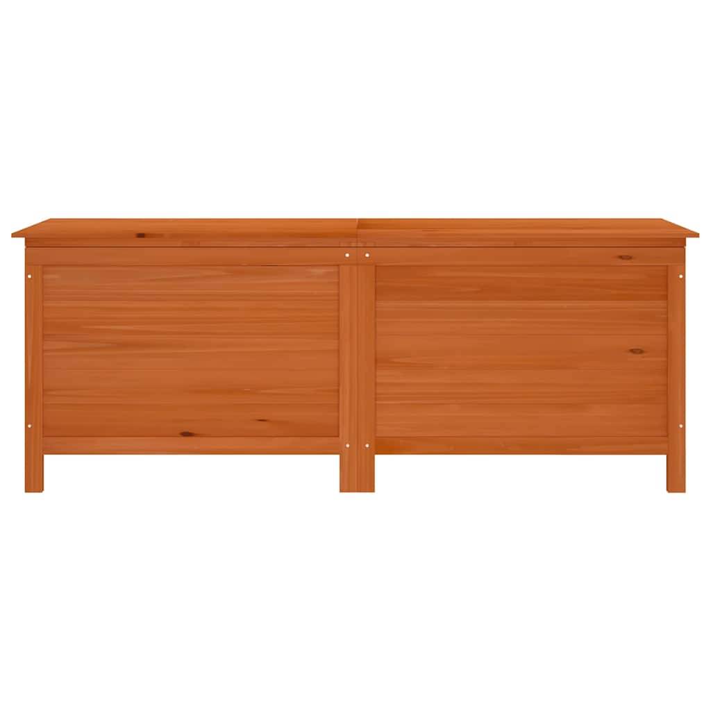 Coffre de jardin bois de sapin marron 150 x 50 x 56.5 cm - PANGIVO - Image 4
