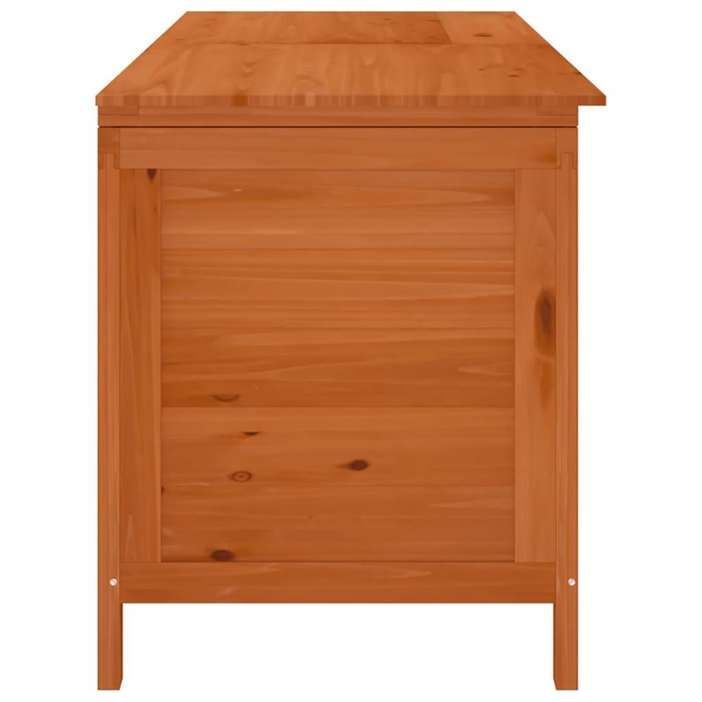 Coffre de jardin bois de sapin marron 150 x 50 x 56.5 cm - PANGIVO - Image 5