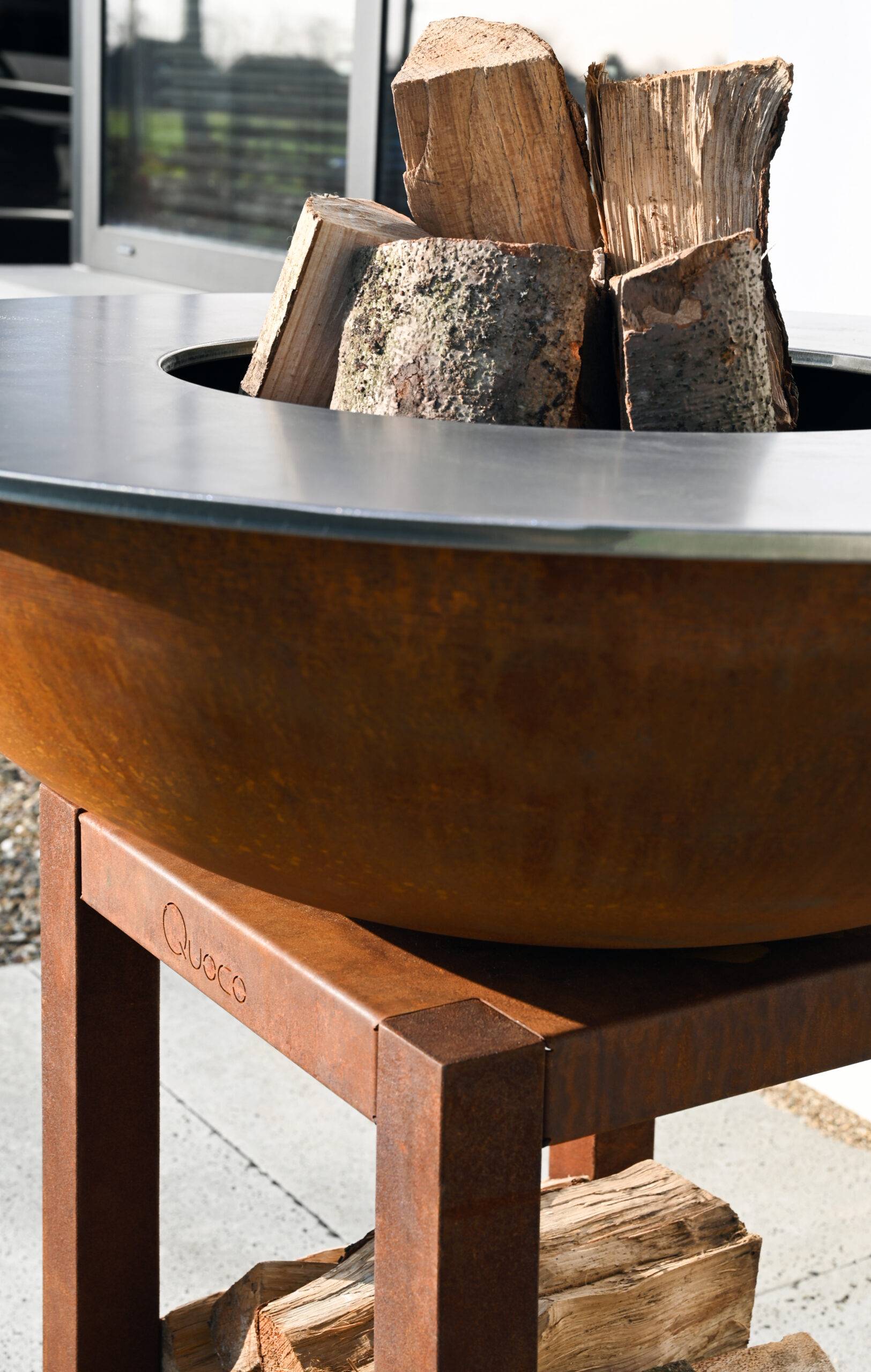 Brasero Piatto Montabile Medium Corten diam84 - Quoco - Image 5