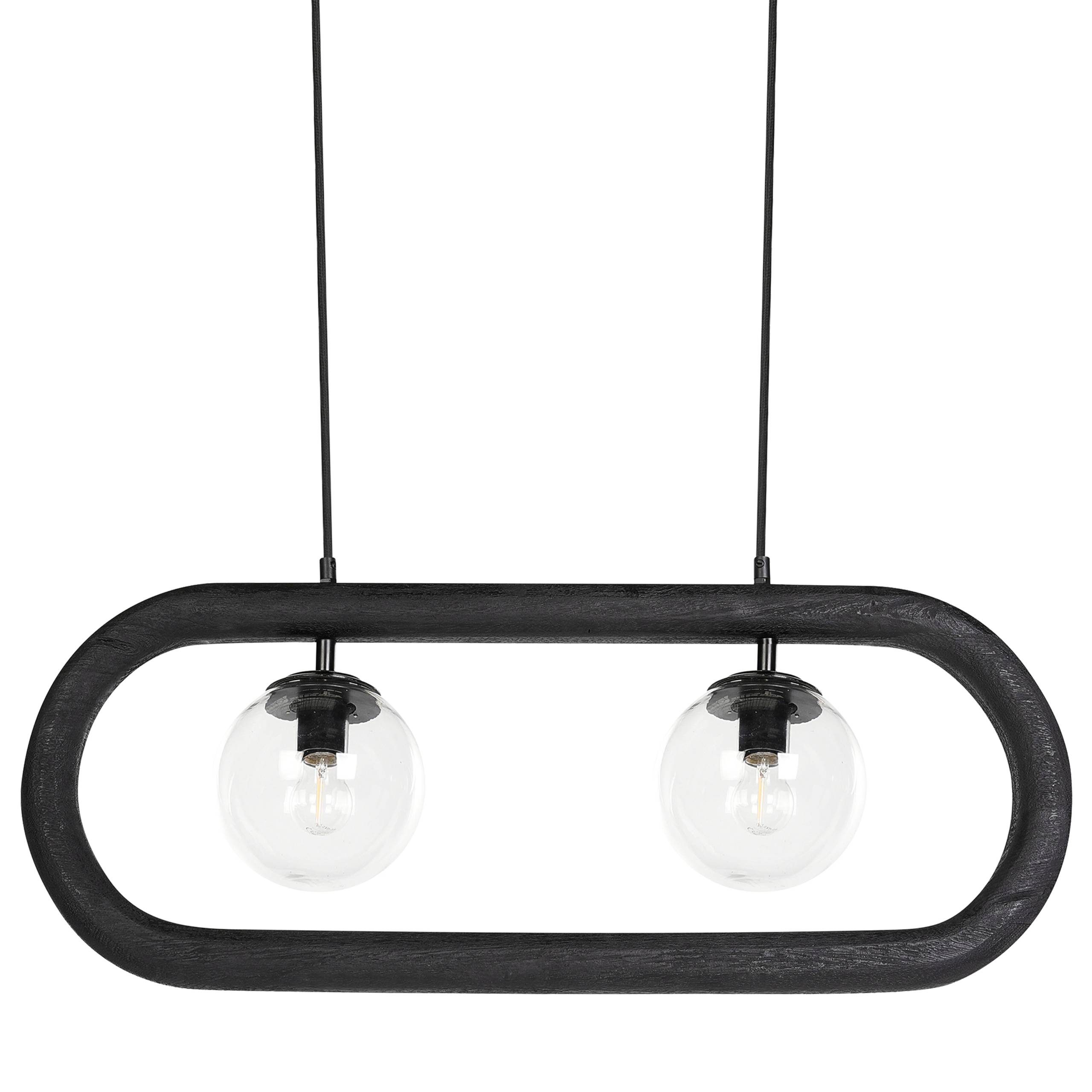Beliani - Lampe suspension Manguier Noir AYENSU - 74x15x153- Beliani - Image 4