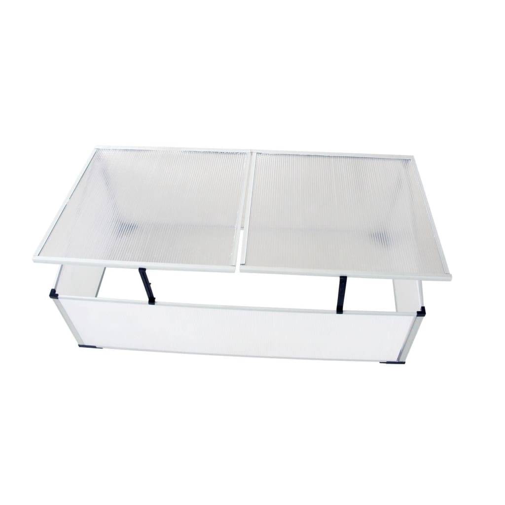 PANGIVO - Serre froide polycarbonate et aluminium transparent 110 x 55 x 41 cm - PANGIVO - Image 5