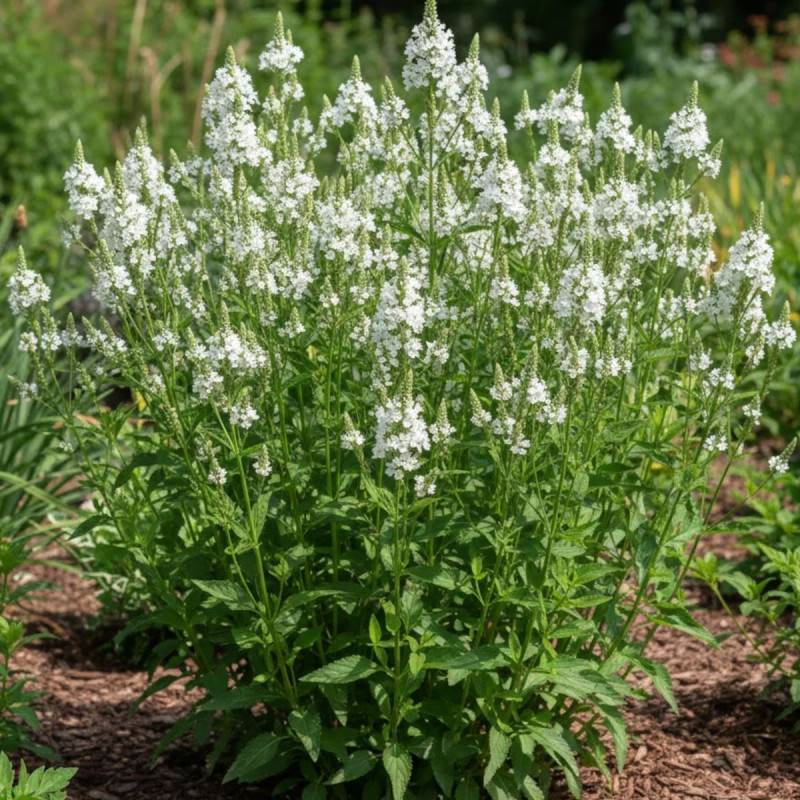Verveine hastée White Spires à fleurs Blanche/ - feuillage Caduc - Godet - 5/20 cm