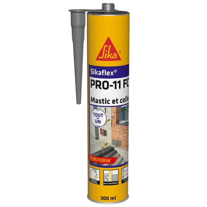 SIKA Mastic-colle à prise rapide Sikaflex® PRO-11 FC Purform® 300ml – Polyuréthane haute adhérence - Couleur: Beige - Image 3