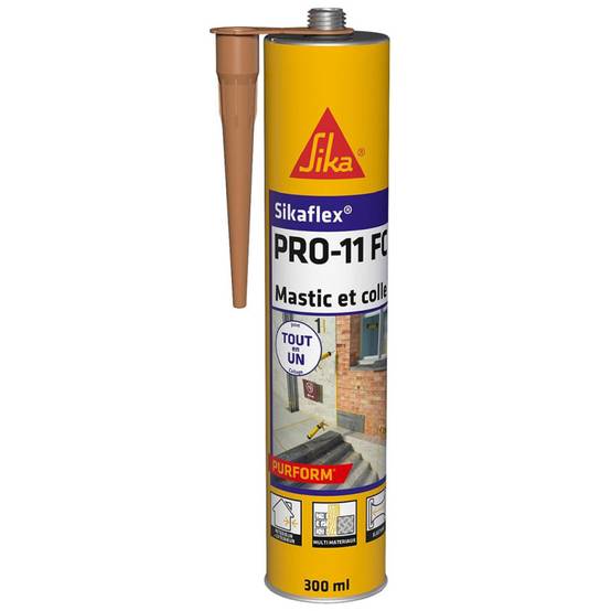 SIKA Mastic-colle à prise rapide Sikaflex® PRO-11 FC Purform® 300ml – Polyuréthane haute adhérence - Couleur: Beige - Image 1