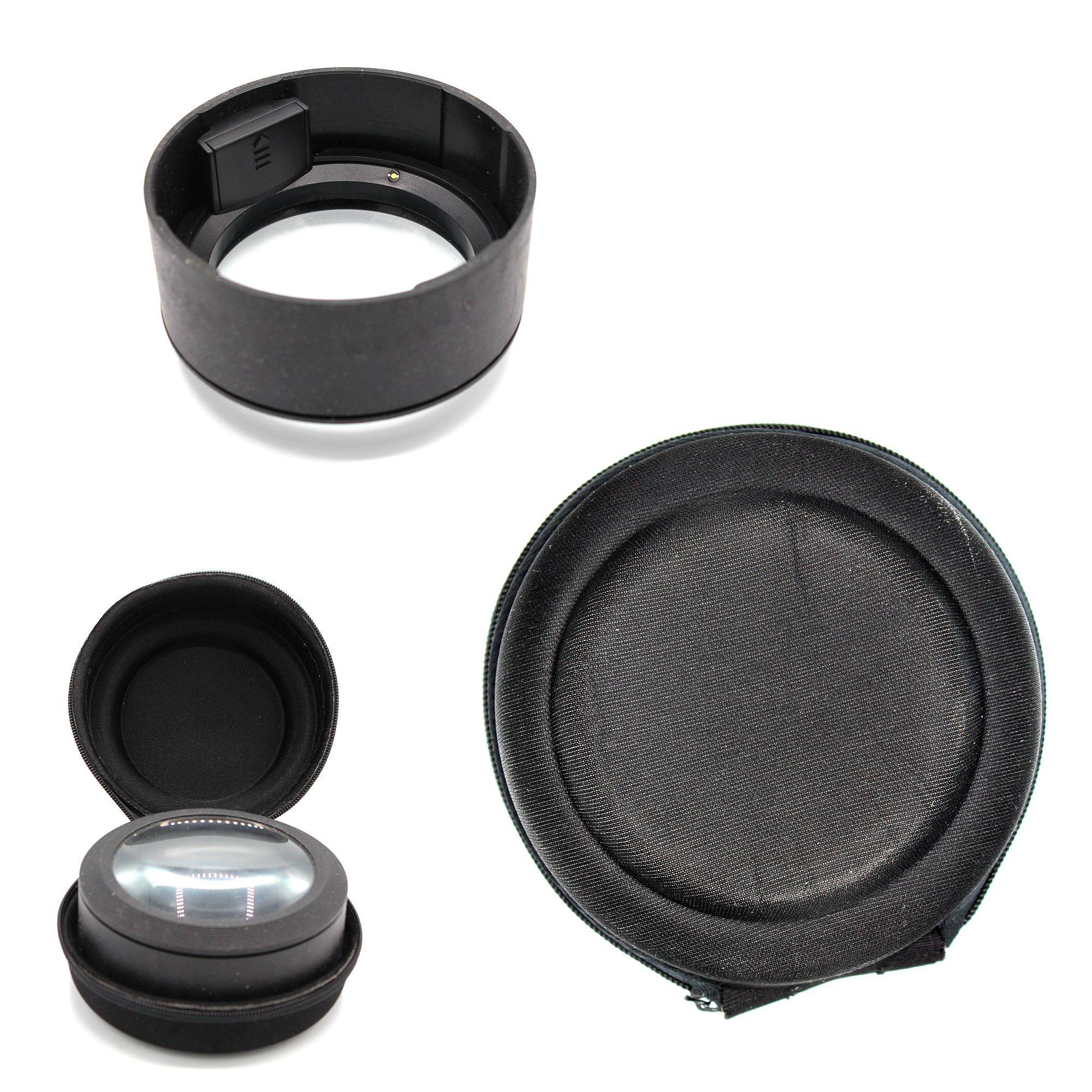 Loupe de lecture X5 FISHTEC Rétroéclairée 3 LED Compacte avec housse - Image 9