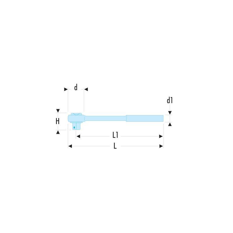 Cliquet 1/2' long FACOM - S.154 - Image 2