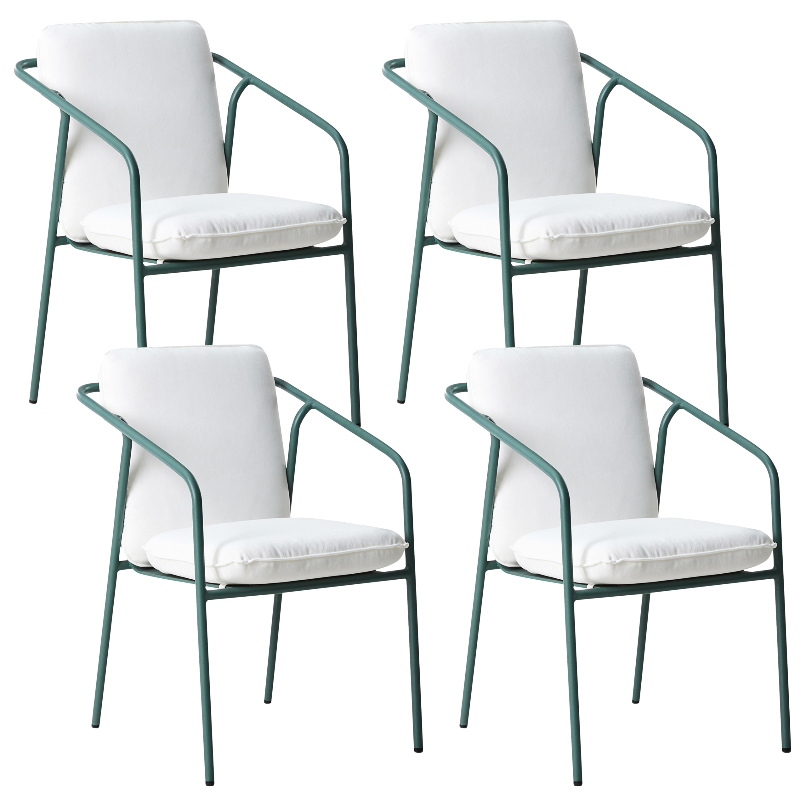 Chaise de jardin Aluminium Vert ASCIANO - Beliani - Image 1