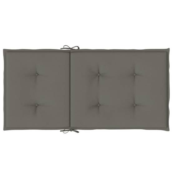 ComfortXL - Lot de 6 Coussins Dossier Bas Polyester Anti-glisse pour Chaise de Jardin Gris Foncé Mélangé 100x50cm – ComfortXL Outdoor Living - Image 7