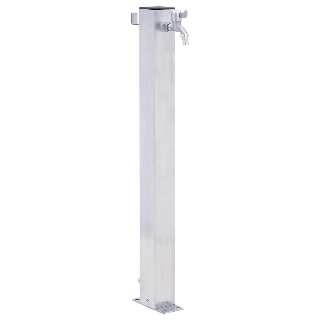 PANGIVO - Colonne à eau acier inoxydable gris 23.5 x 7 x 100 cm - PANGIVO