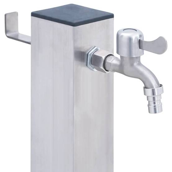 PANGIVO - Colonne à eau acier inoxydable gris 23.5 x 7 x 100 cm - PANGIVO - Image 5