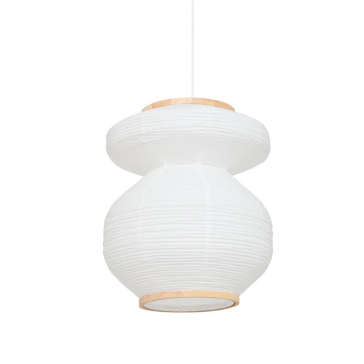 Atmosphera - Suspension Nika ronde D.45cm blanc - Atmosphera Créateur d'intérieur - Image 5