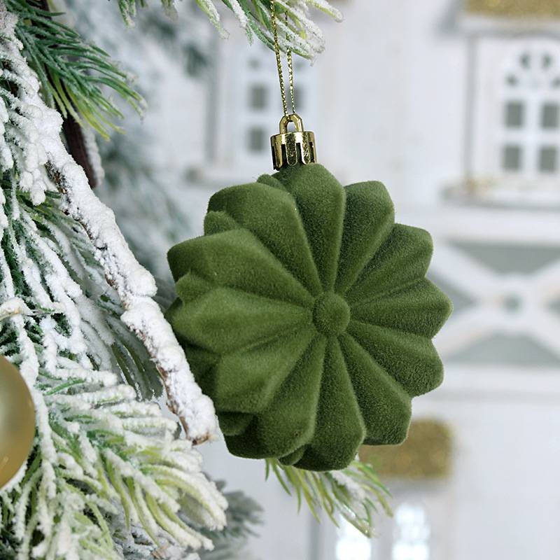 Lot de 48 boules décoratives en plastique pour sapin de Noël, décorations du Nouvel An à faire soi-même, boules de Noël, rouge vin - Image 7