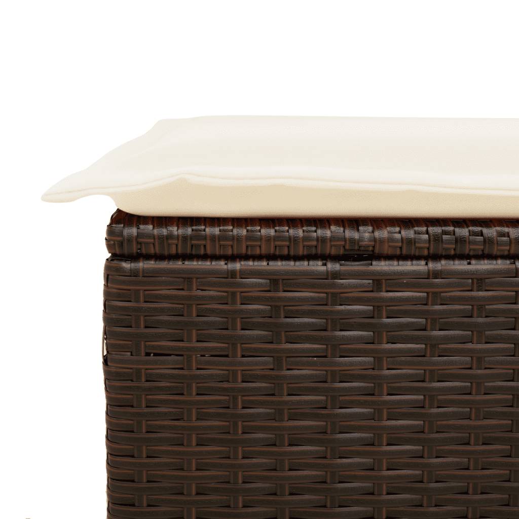 Vidaxl - Ensemble à manger de jardin et coussins 7 pcs-Salons de jardin marron rotin 252828 - Image 8