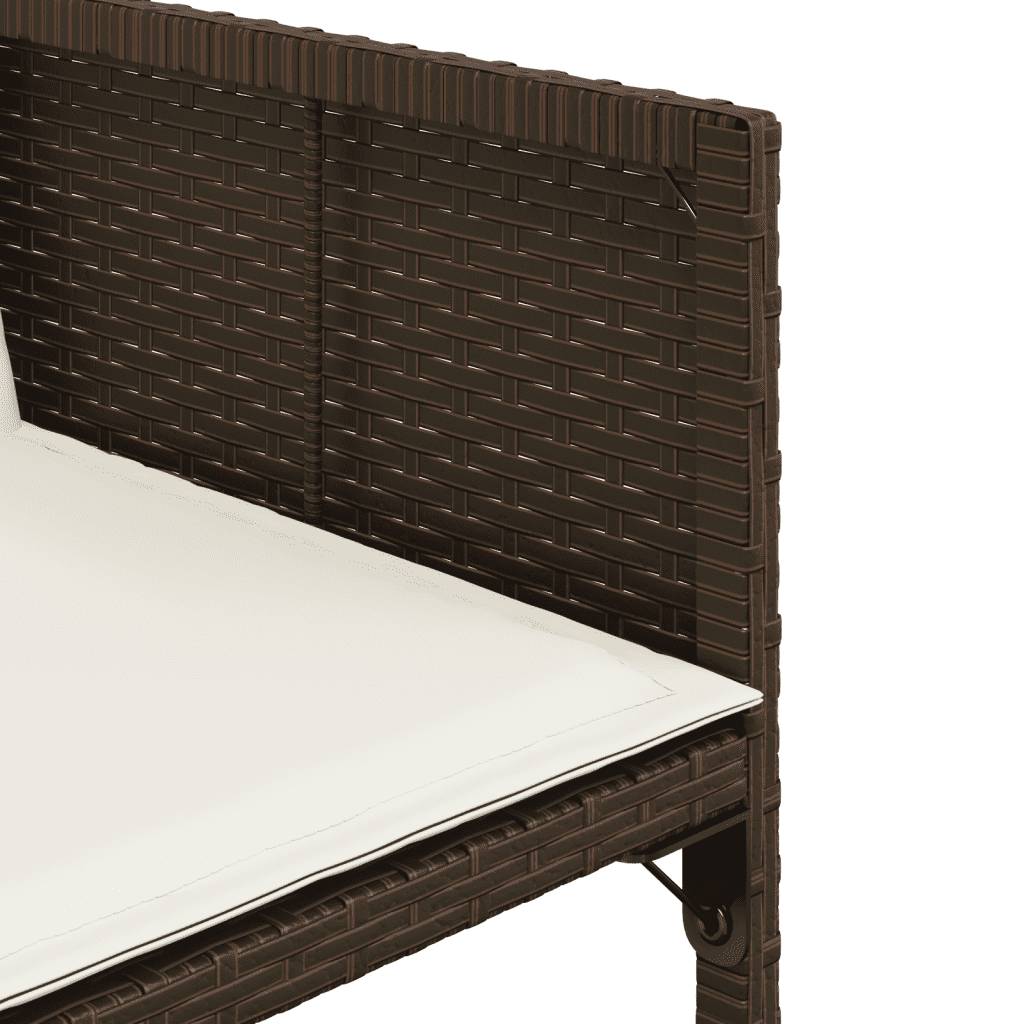 Vidaxl - Ensemble à manger de jardin et coussins 7 pcs-Salons de jardin marron rotin 252828 - Image 6