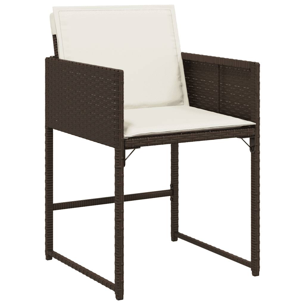 Vidaxl - Ensemble à manger de jardin et coussins 7 pcs-Salons de jardin marron rotin 252828 - Image 3
