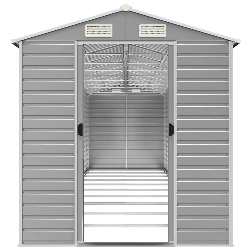 Vidaxl - Abri de jardin gris clair 191 x 895 x 198 cm en acier galvanisé vidaXL 3188251 - Image 6